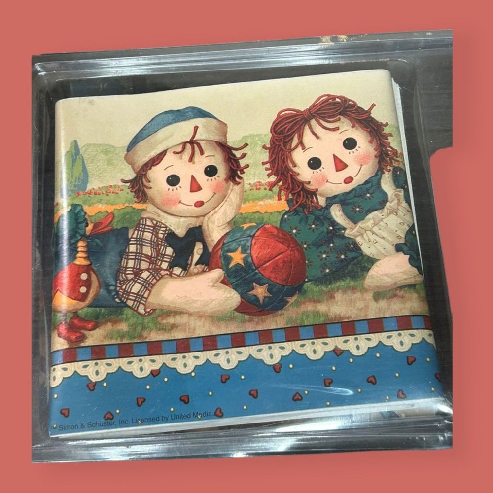 🧸 NWT RAGGEDY ANN + ANDY WALL BORDER STICK UPS 5" X 15'